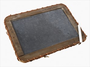 Chalkboard with wood frame.