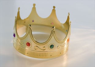 Close up of toy crown.