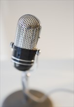 Close up of microphone.
