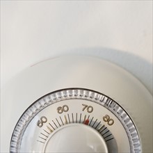 Close up of thermostat.