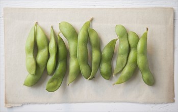 Closeup of soy beans. Date : 2006