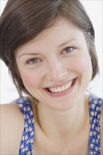 Close up of woman smiling. Date : 2007