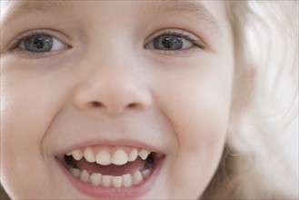 Close up of girl laughing. Date : 2007