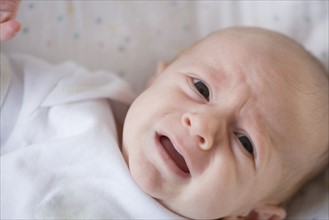 Close up of crying baby. Date : 2007