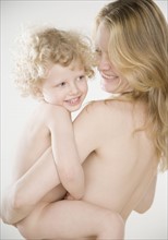 Nude portrait of mother and child. Date : 2006
