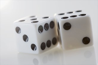 Still life of a pair of dice. Date : 2006