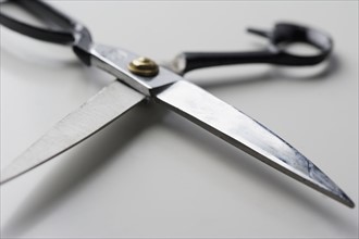 Closeup of scissors. Date : 2006