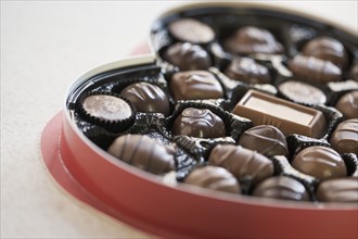 Heart shaped box of chocolates. Date : 2006