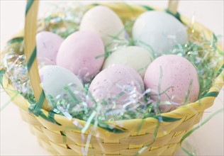 Easter eggs in a basket. Date : 2006