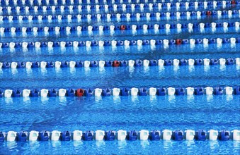 Swimming pool with racing lanes. Date : 2007