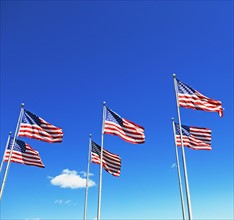 American flags. Date : 2007