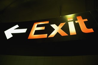 Exit sign. Date : 2007