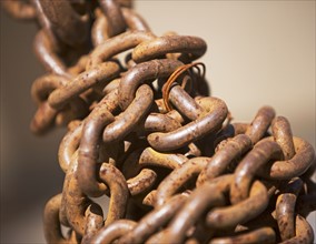 Close up of industrial chain. Date : 2007