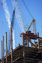 Construction site with cranes. Date : 2007