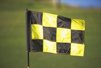 Black and yellow checkered flag. Date : 2007