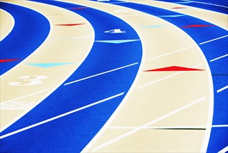 Close up of running track. Date : 2007