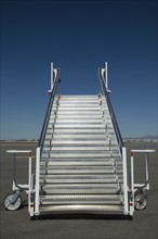 Airplane staircase on tarmac. Date : 2007