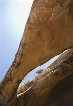 View through rock formation to sky. Date : 2007