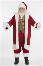 Santa Claus in long robe.