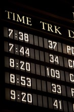 departure/arrival board. Date : 2008