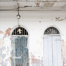 Doorways, French Quarter, New Orleans, Louisiana, United States. Date : 2008