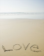 Love written in sand. Date : 2008