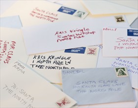 Bunch of letters to Santa Claus. Date : 2008