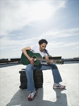 Man playing guitar. Date : 2008