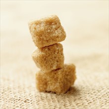 Close up of raw sugar. Date : 2008