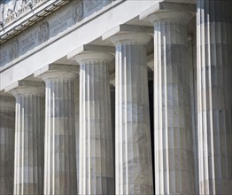 Row of stone columns, Washington DC, United States. Date : 2008