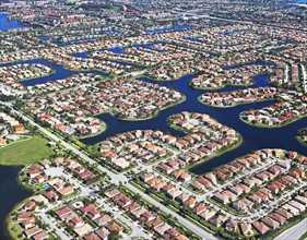 aerial view of housing community. Date : 2008