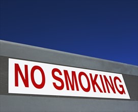 Close up of No Smoking sign. Date : 2008
