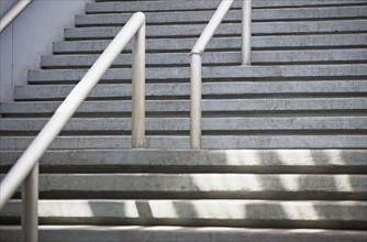 Outdoor staircase and railing. Date : 2008