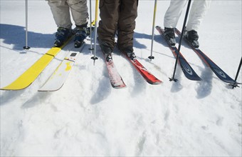 People standing on skis. Date : 2008