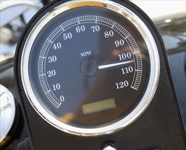 Close up of speedometer. Date : 2008