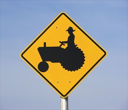 farmer on tractor sign. Date : 2008