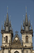 Ornate church spires.