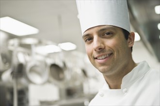 Portrait of professional chef. Date : 2008