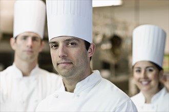 Professional chefs in uniforms. Date : 2008