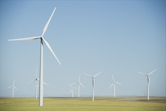 Windmills on wind farm. Date : 2008