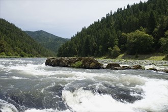 Scenic view of whitewater river. Date : 2008