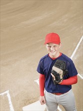 Baseball player in uniform. Date : 2008