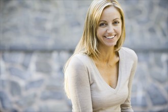 Portrait of smiling woman. Date : 2008