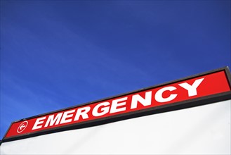 Sign directing to Emergency Room. Date: 2008