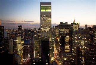 Citicorp building and New York City skyline. Date: 2008