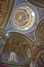 Ceiling of Mdina Cathedral, Malta.