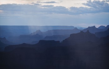 Sunset view of Grand Canyon National Park.