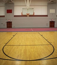 Empty basketball court. Date: 2008