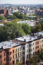 View of rowhouses in Brooklyn, New York. Date : 2008