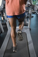 Man running on treadmill. Date: 2008